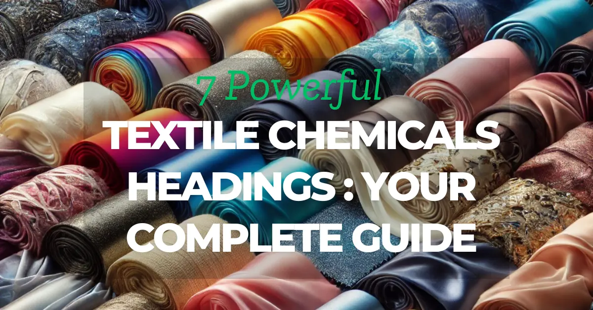 5 Powerful Textile Chemicals Headings: Your Complete Guide