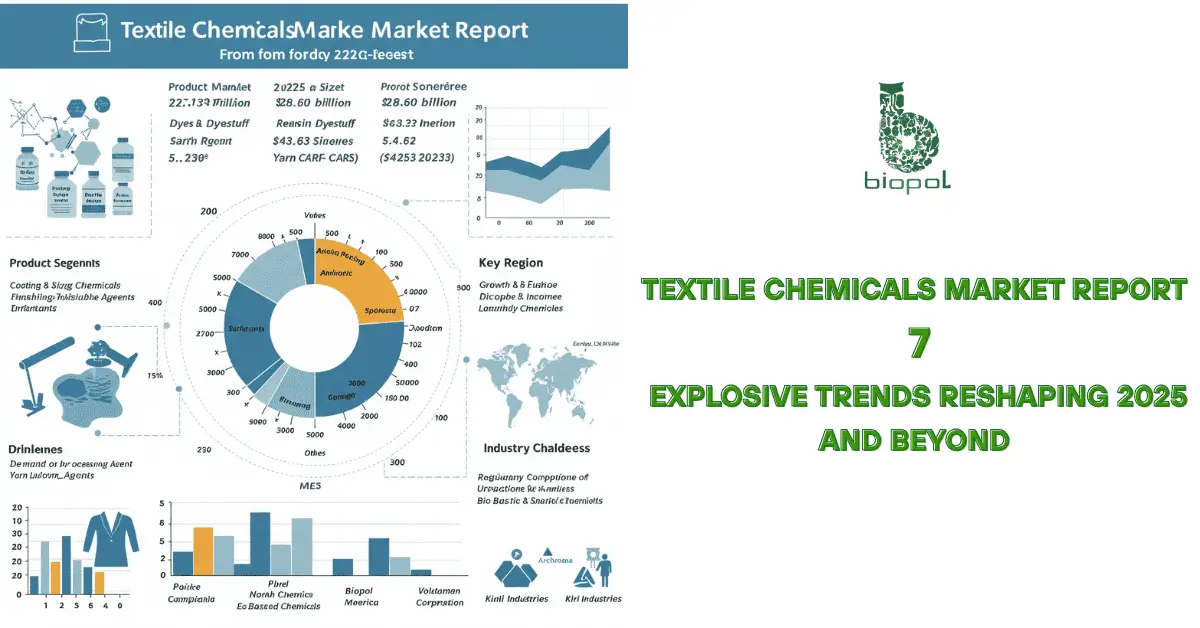 Textile Chemicals Market Report 2025-2033: Size, growth, trends & forecast. Includes market size, product segments, key regions, drivers & challenges. - Textile Chemicals Market Report 1