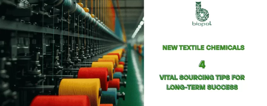 Modern textile factory with automated spinning machines and colorful yarn spools. - New Textile Chemicals 1