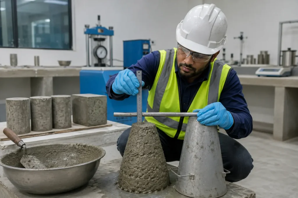 Concrete Slump Testing in the Lab-Admixture: Uses and Applications 2