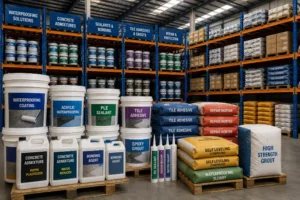 Construction chemical warehouse storage- Construction Chemical Suppliers 1
