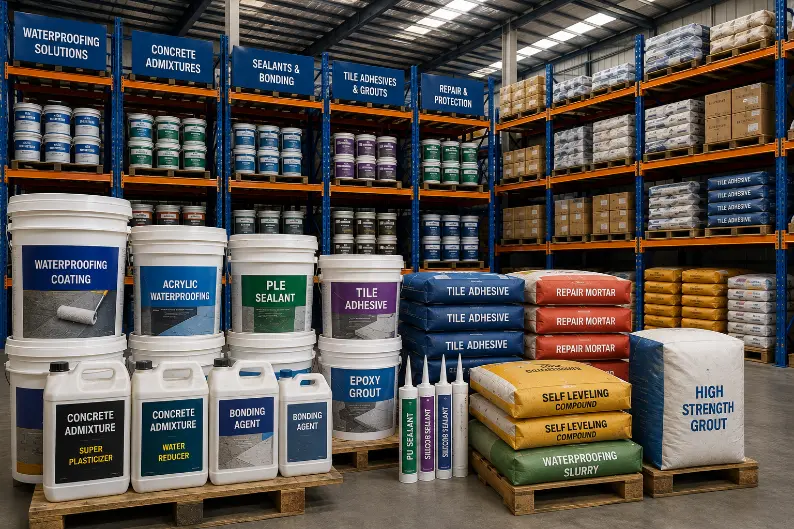 Construction chemical warehouse storage- Construction Chemical Suppliers 1