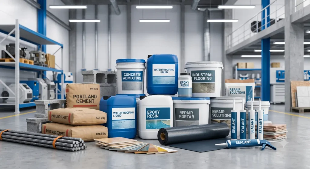 Construction chemicals and building materials-Types of Construction Chemicals 3