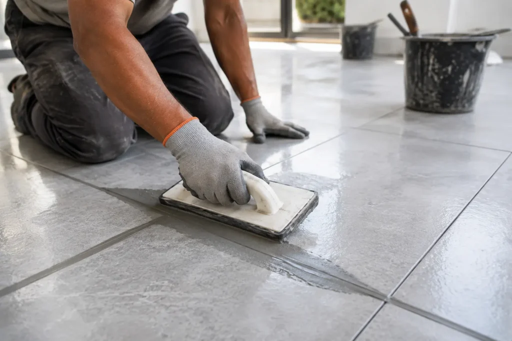 Industrial Kitchen Tile Grouting- Grout 2