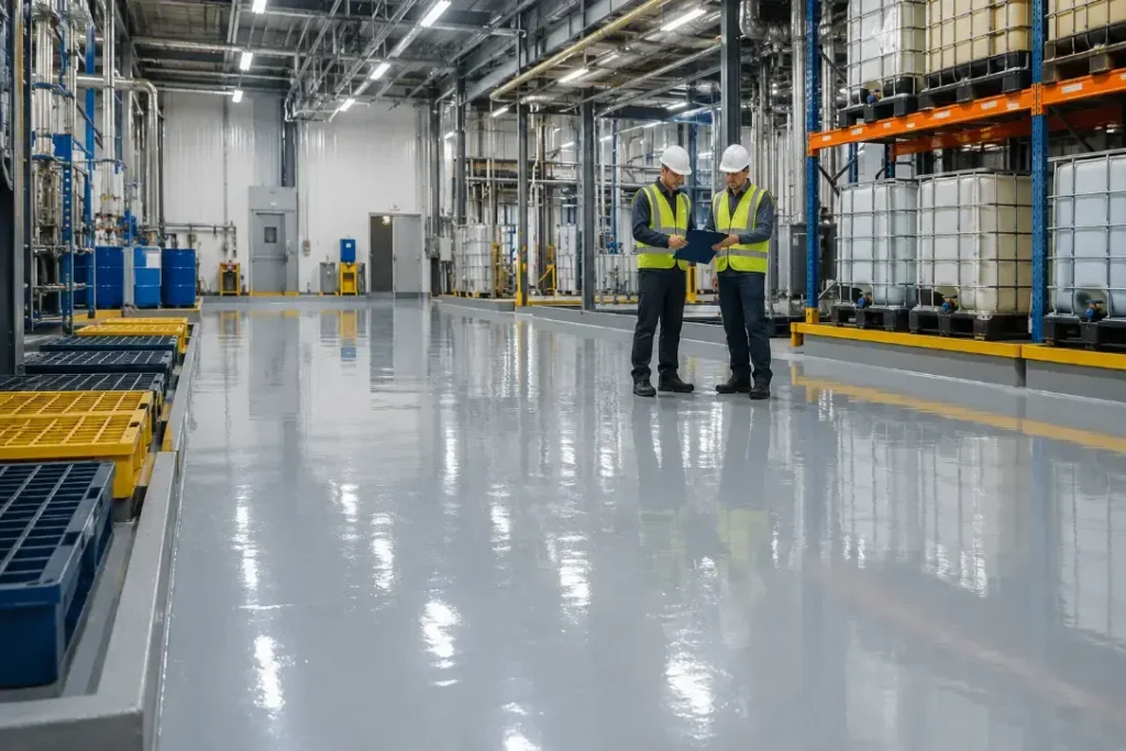 Industrial Warehouse Inspection-Chemical Resistant Construction2