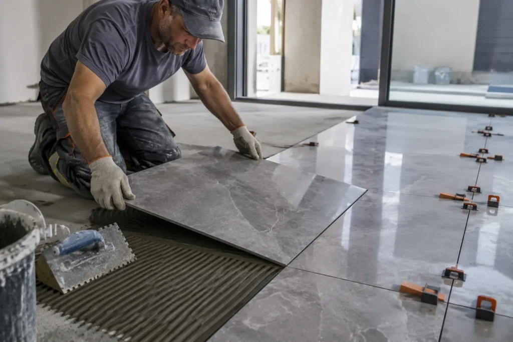 Installing Marble-Look Floor Tiles-Tile Adhesive: Types, Uses, and Selection 2
