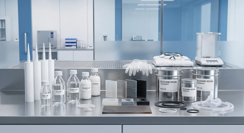Premium silicone products in modern laboratory setting - Silicones 3