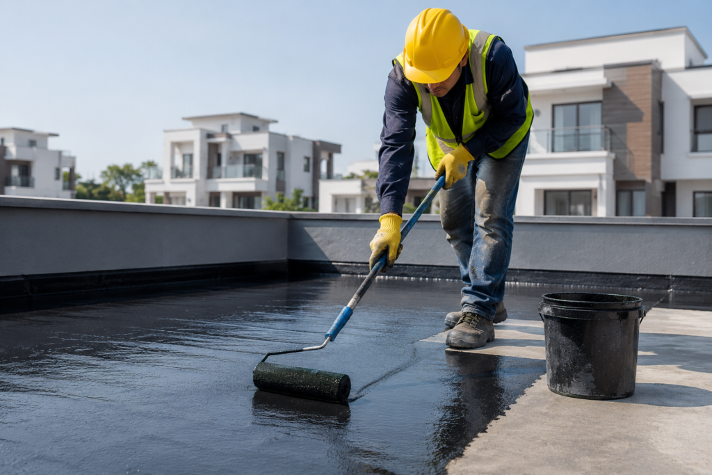 Rooftop waterproofing work- Construction Chemical Products 1