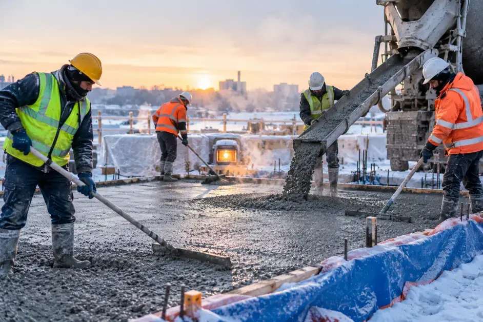 Concrete Pouring on Surface-Accelerator Admixture 3
