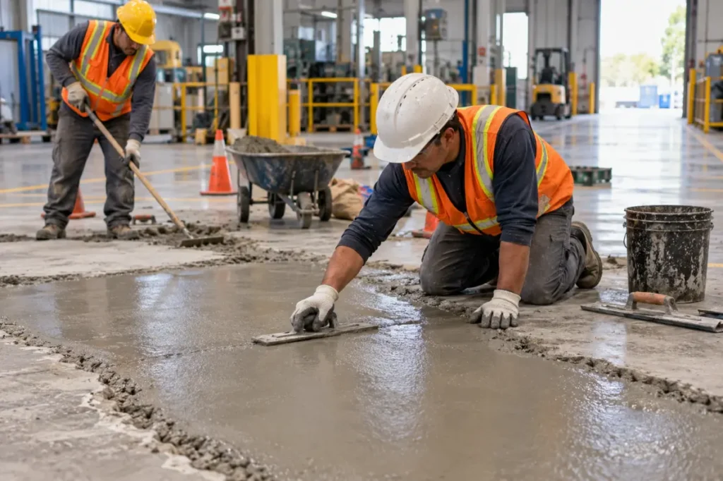 Industrial Concrete Floor Repair-Accelerator Admixture 1
