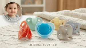 silicone soothers for calming babies.