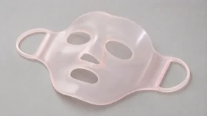 Silicone face mask displayed on a clean grey surface - silicone face mask - 1