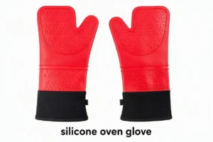 silicone oven glove for kitchen safety.